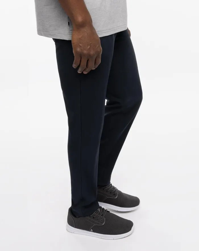 Men Pants TravisMathew OPEN TO CLOSE SLIM PANT Black