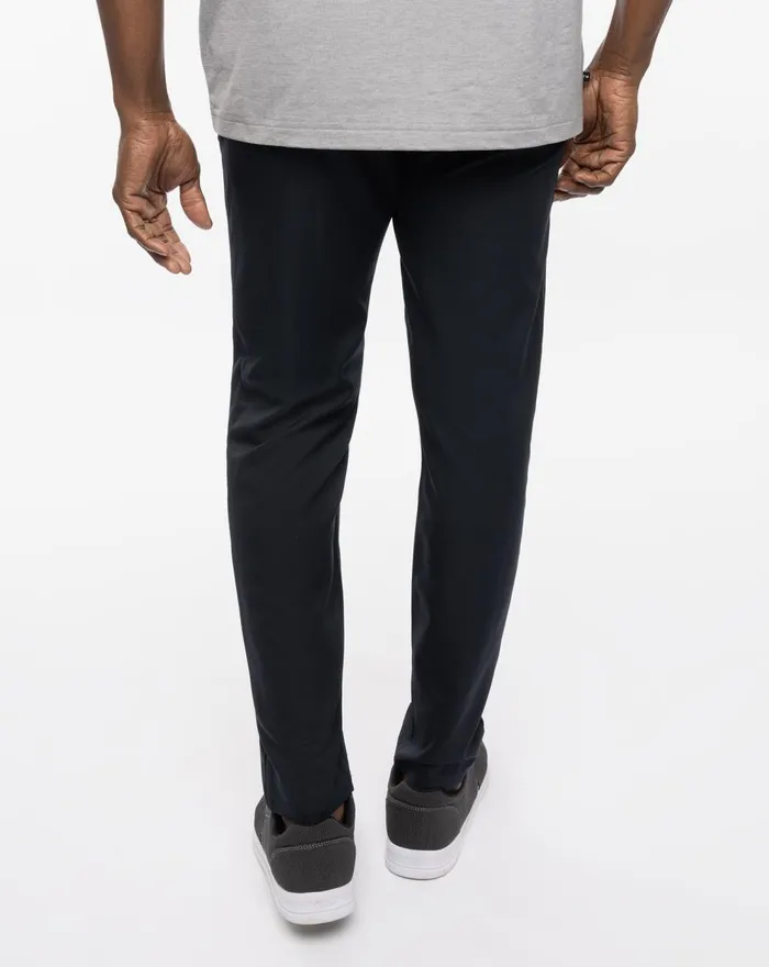 Men Pants TravisMathew OPEN TO CLOSE SLIM PANT Black