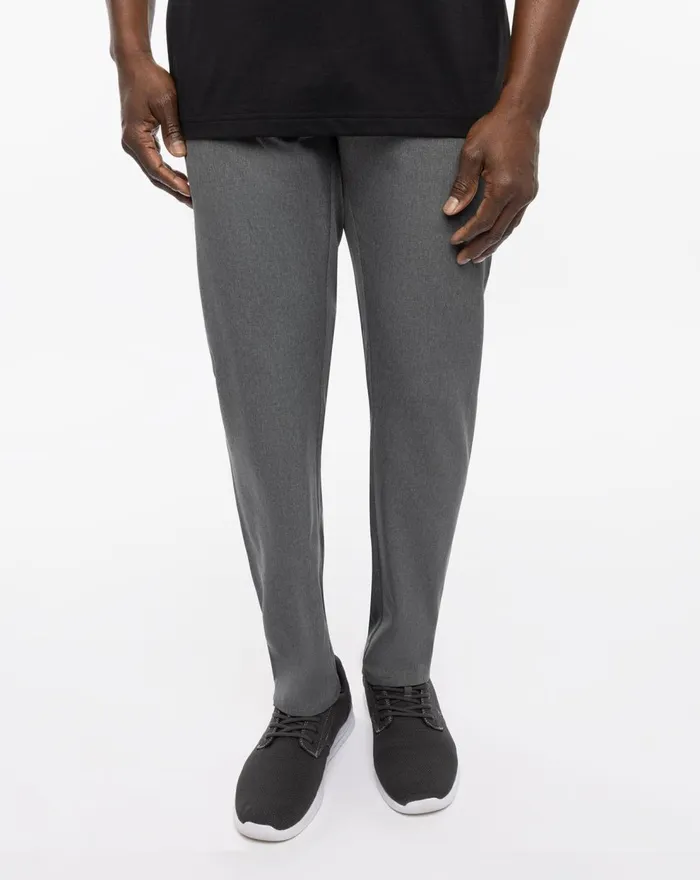 Men Pants TravisMathew OPEN TO CLOSE SLIM PANT Heather Grey