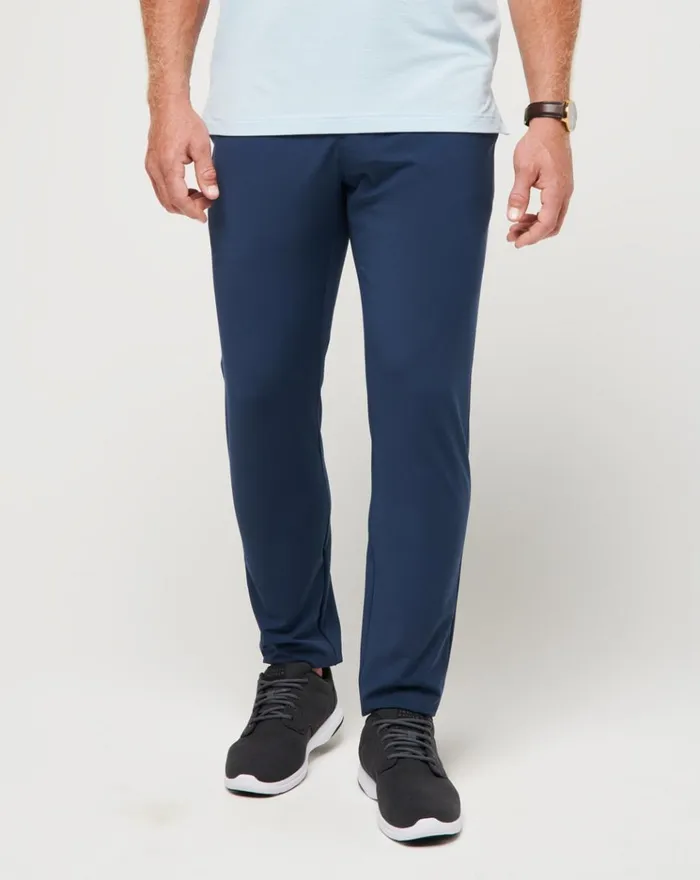 Men Pants TravisMathew OPEN TO CLOSE TECH CHINO PANT Dress Blues