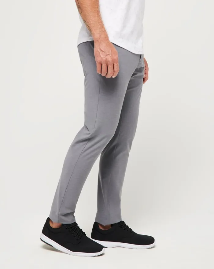 Men Pants TravisMathew OPEN TO CLOSE TECH CHINO PANT Heather Quiet Shade