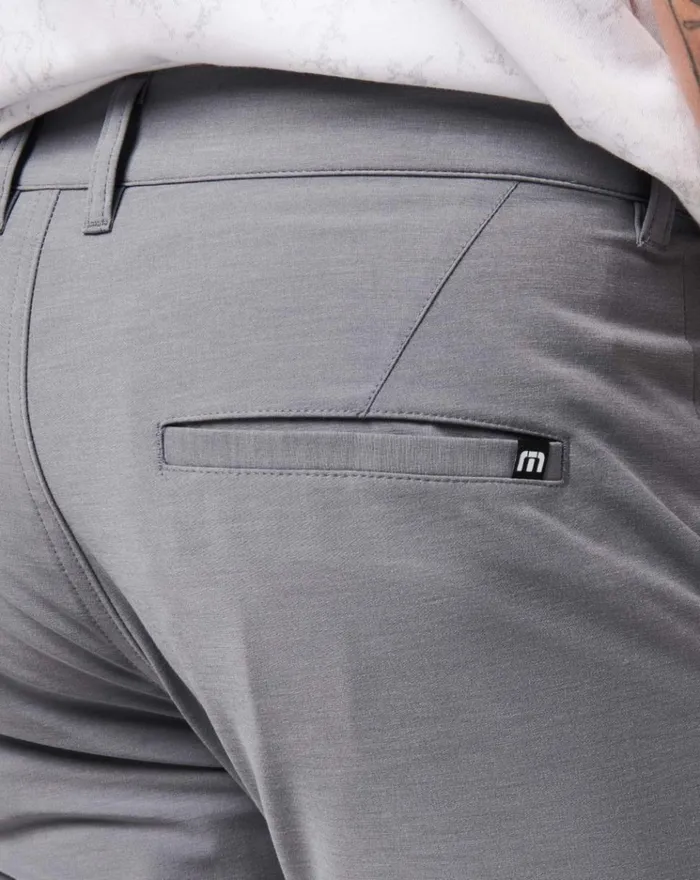 Men Pants TravisMathew OPEN TO CLOSE TECH CHINO PANT Heather Quiet Shade