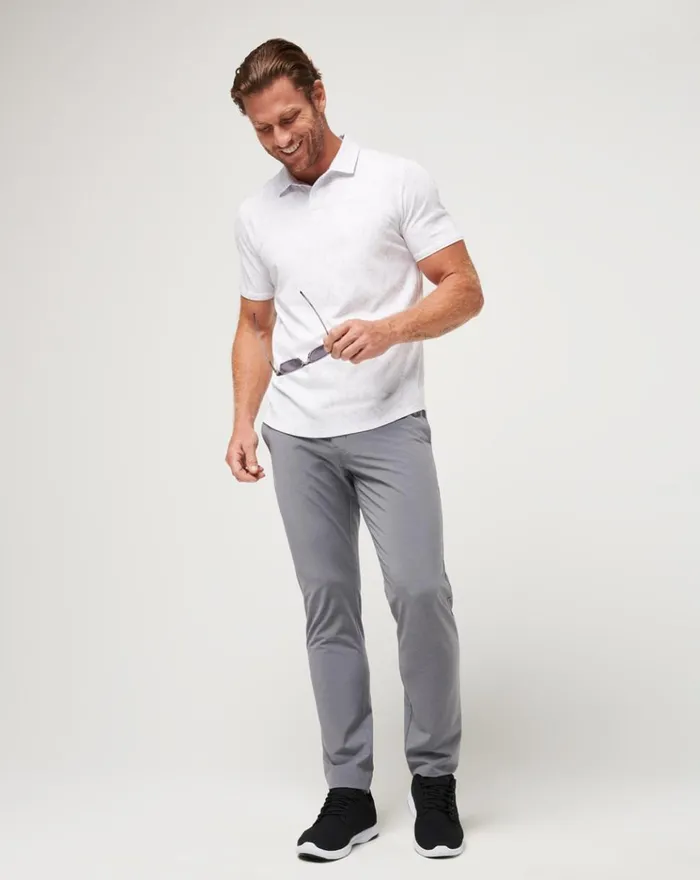 Men Pants TravisMathew OPEN TO CLOSE TECH CHINO PANT Heather Quiet Shade