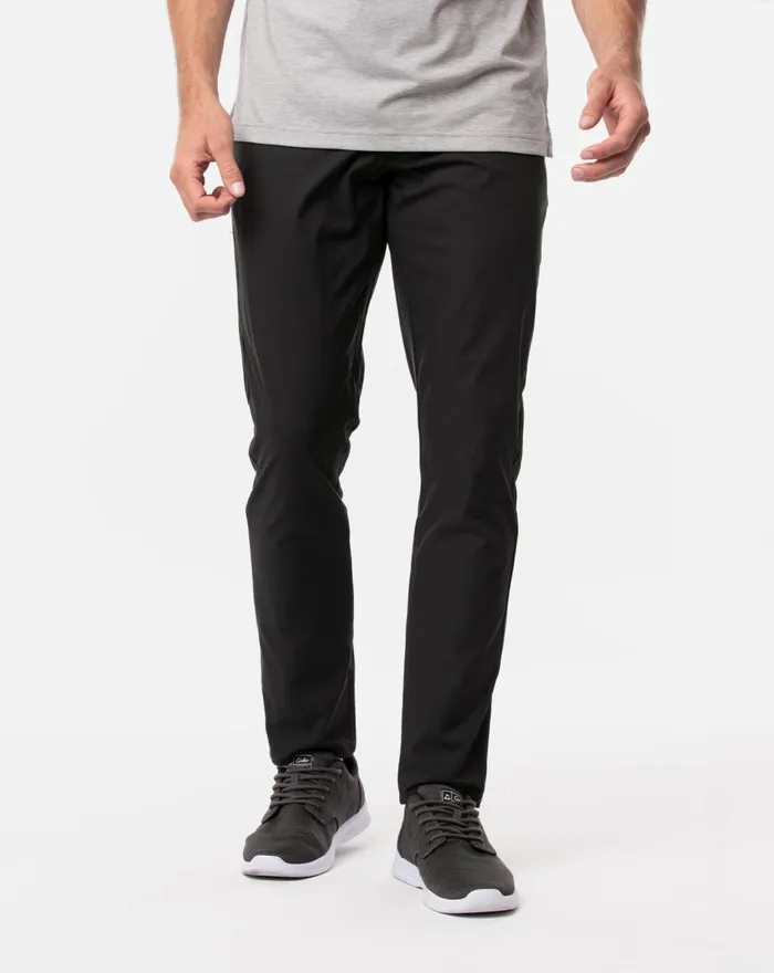 Men Pants TravisMathew RIGHT ON TIME PANT Black