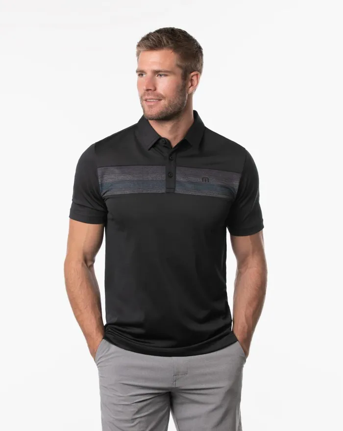 Men Polos TravisMathew ANTE UP POLO Black