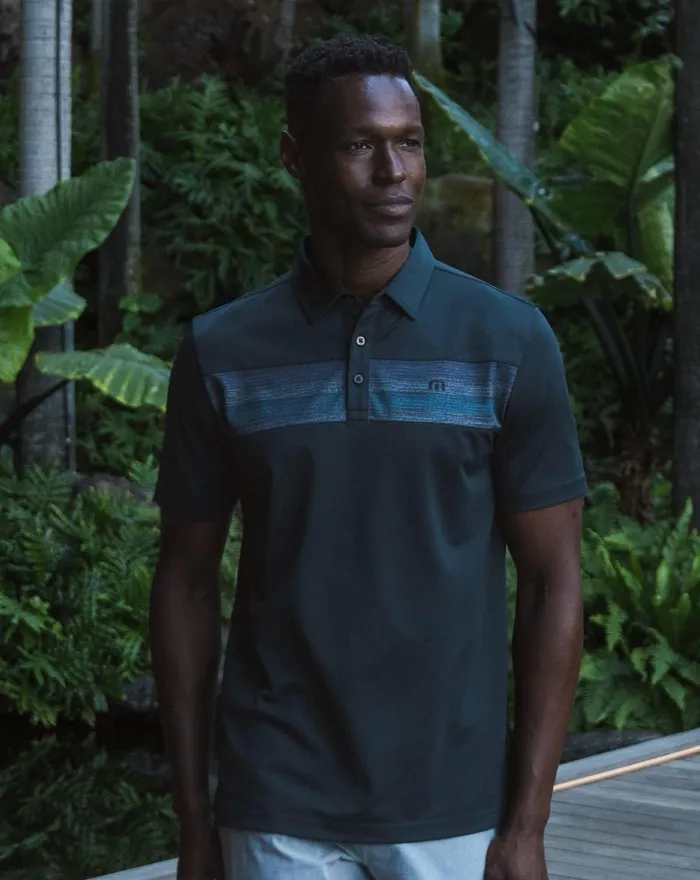 Men Polos TravisMathew ANTE UP POLO Black