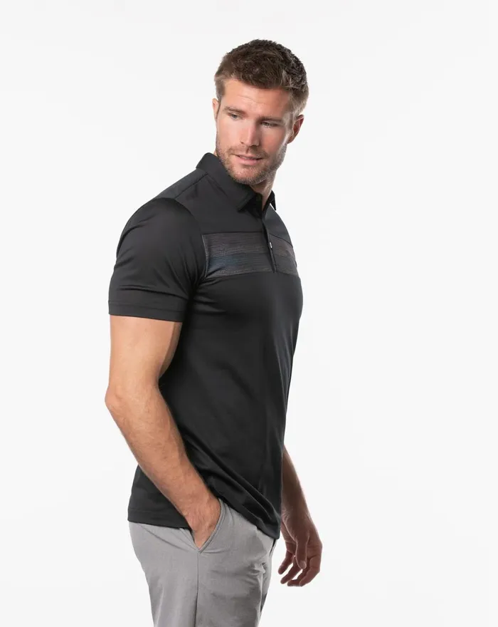 Men Polos TravisMathew ANTE UP POLO Black