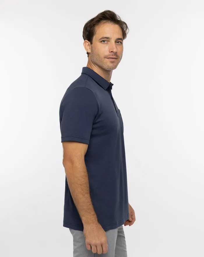 Men Polos TravisMathew ARAVAIPA POLO Mood Indigo