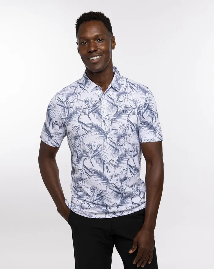 Men Polos TravisMathew AROUND THE BAY POLO White