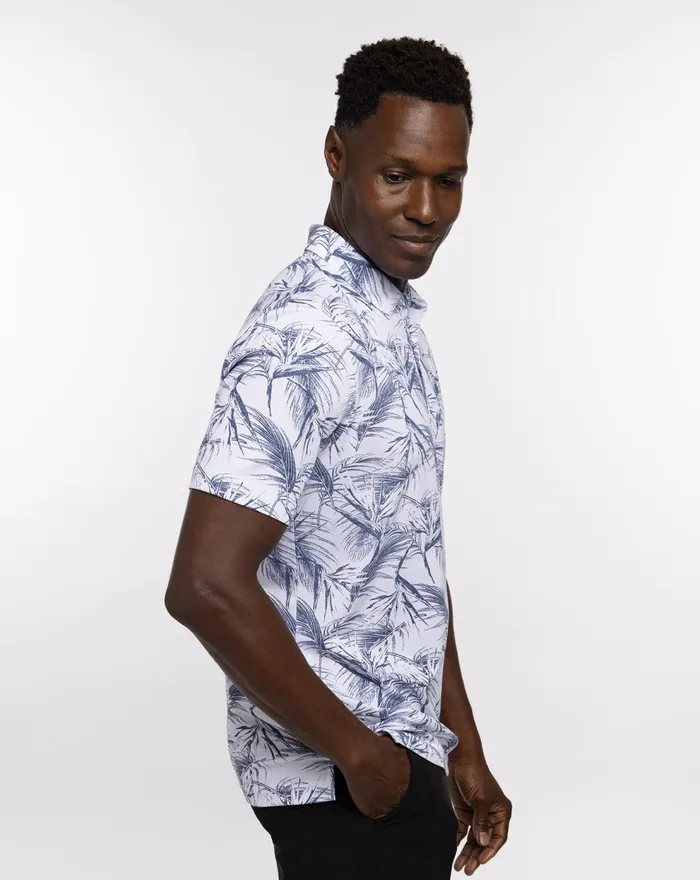 Men Polos TravisMathew AROUND THE BAY POLO White