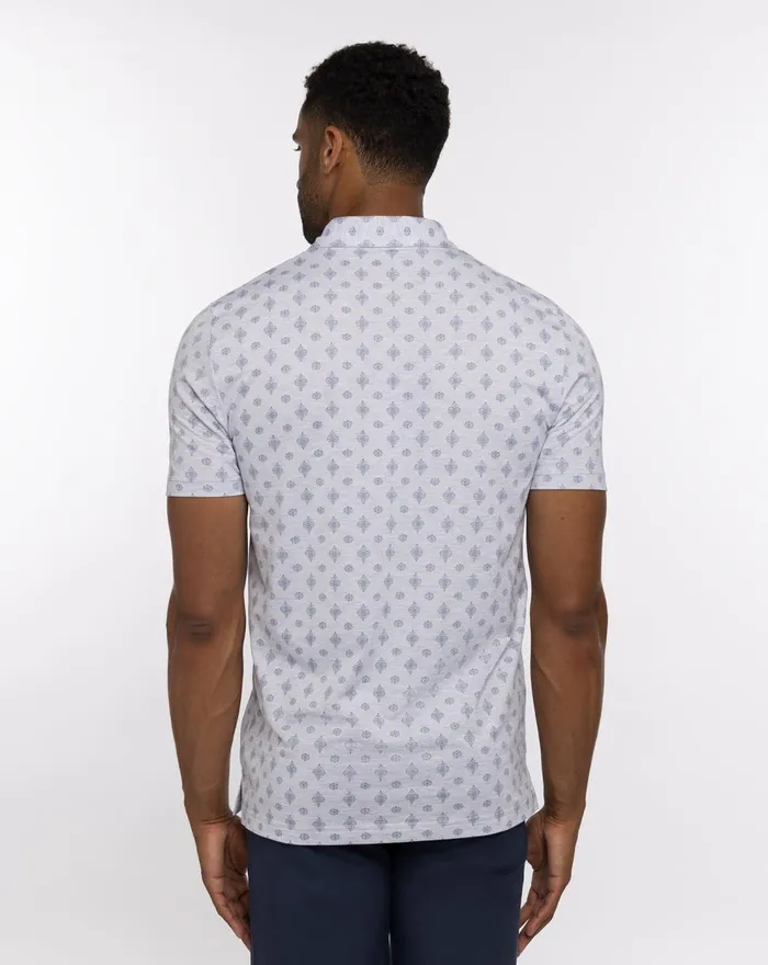 Men Polos TravisMathew ATOLE POLO Heather Light Grey
