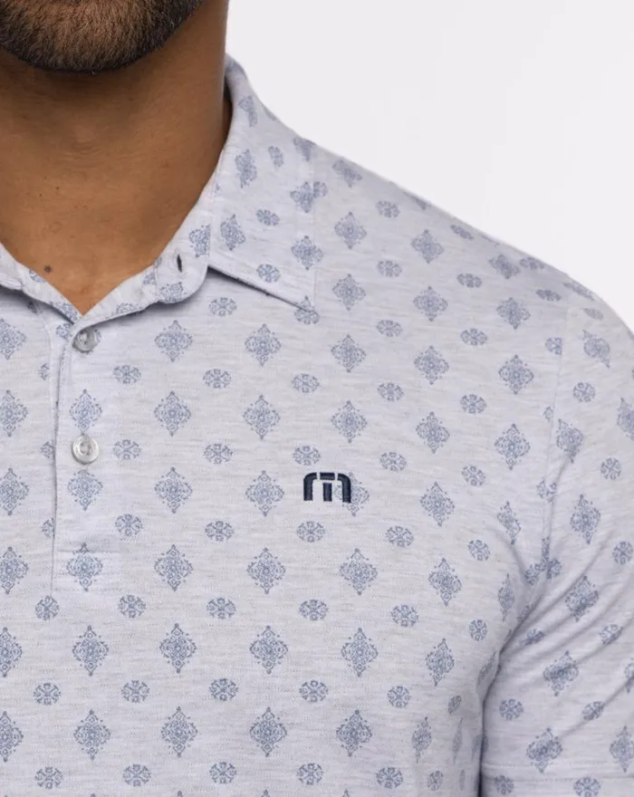 Men Polos TravisMathew ATOLE POLO Heather Light Grey