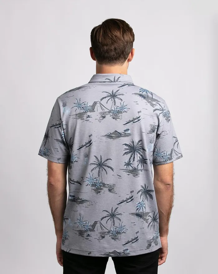 Men Polos TravisMathew BAY BREEZE POLO Heather Grey