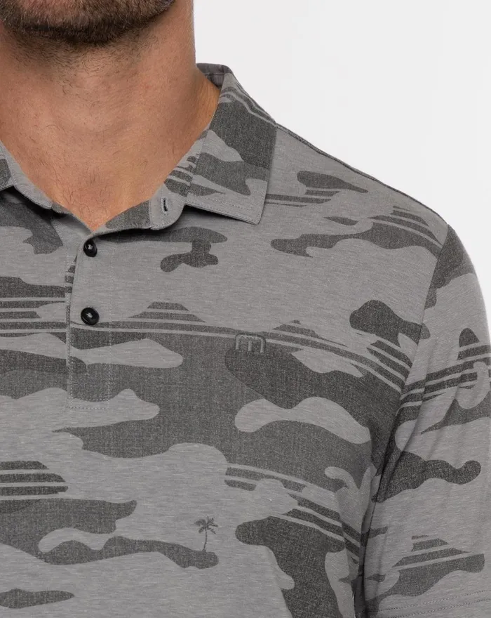 Men Polos TravisMathew BEACHSIDE STEALTH POLO Heather Grey