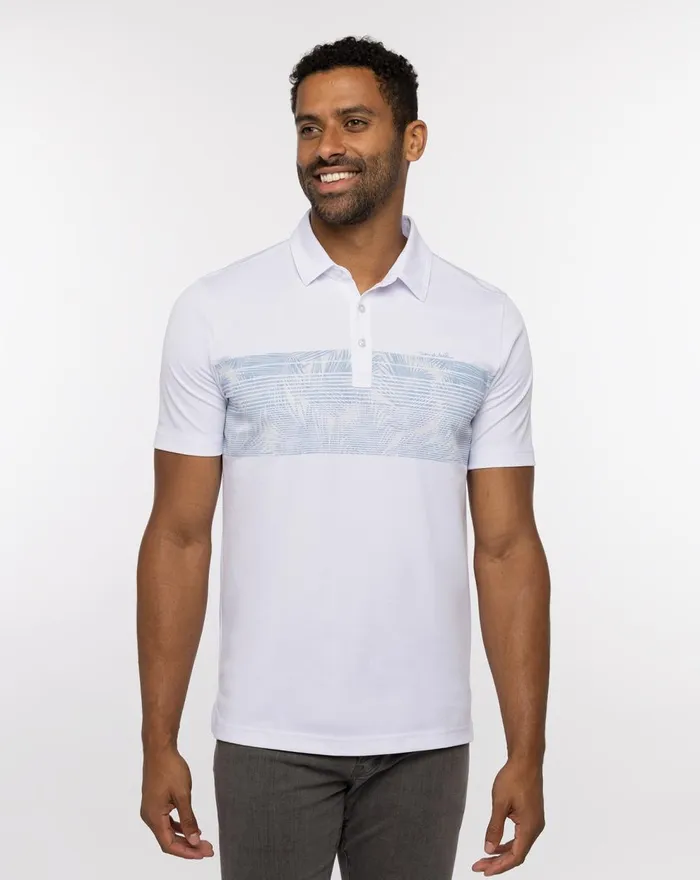 Men Polos TravisMathew BOULDERING POLO White