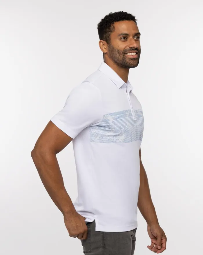 Men Polos TravisMathew BOULDERING POLO White