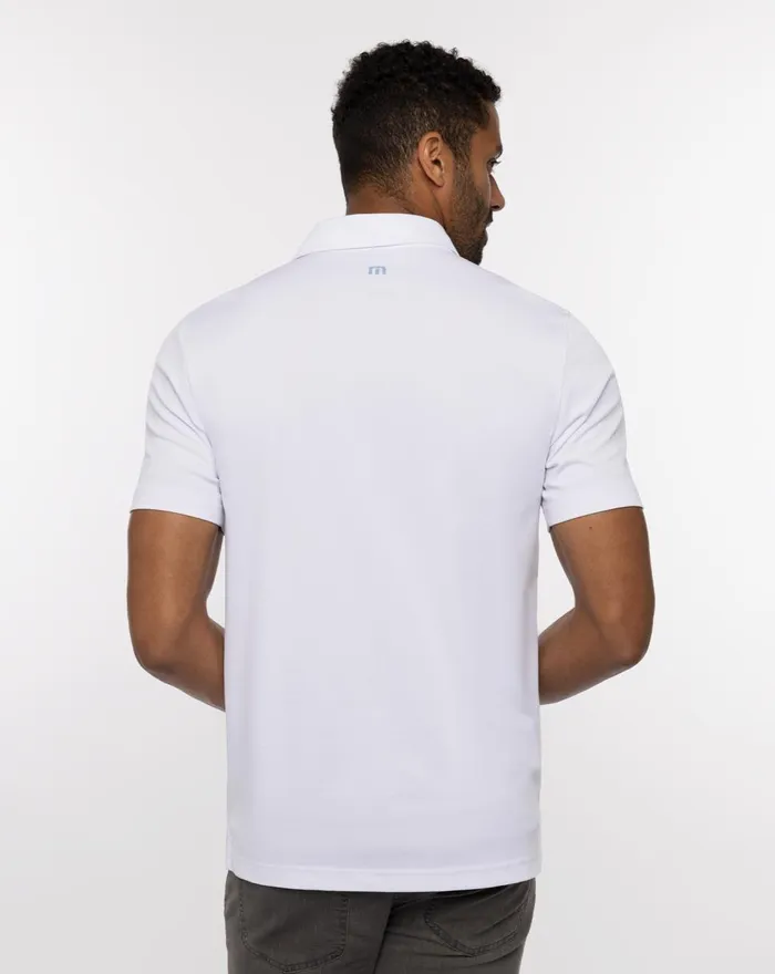 Men Polos TravisMathew BOULDERING POLO White