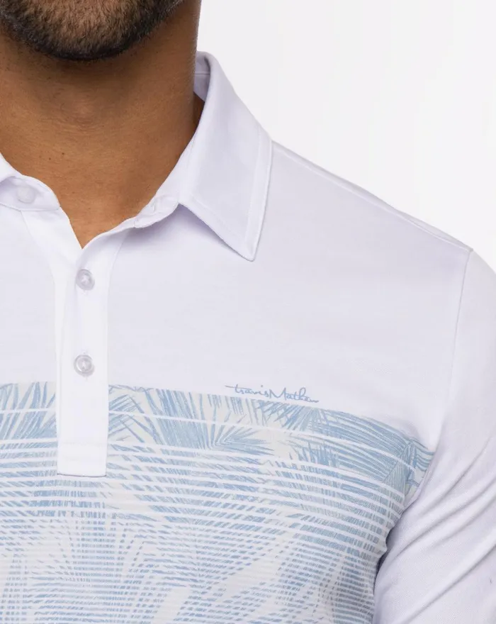 Men Polos TravisMathew BOULDERING POLO White