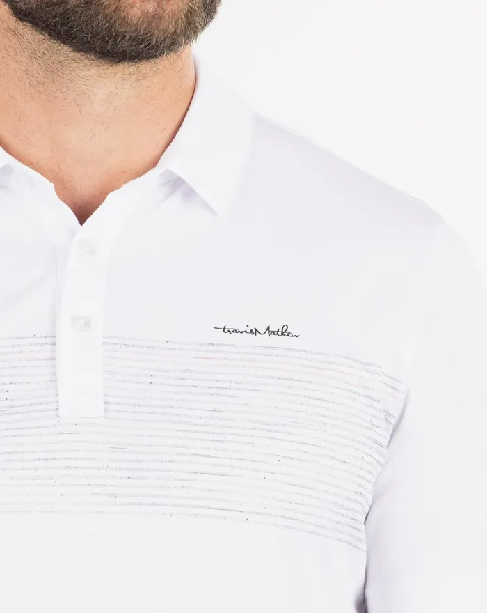 Men Polos TravisMathew BRECON RANGE POLO White