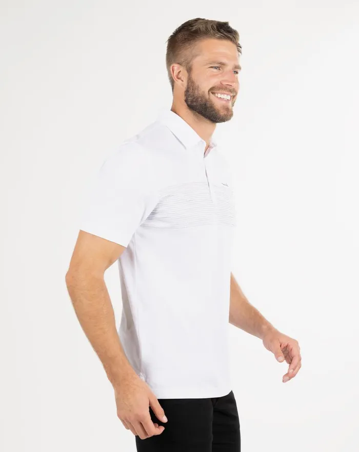 Men Polos TravisMathew BRECON RANGE POLO White