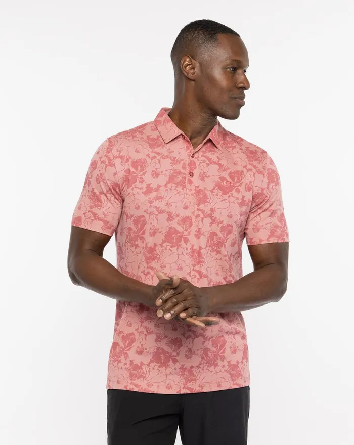 Men Polos TravisMathew CACTUS FRUIT POLO Dusty Rose