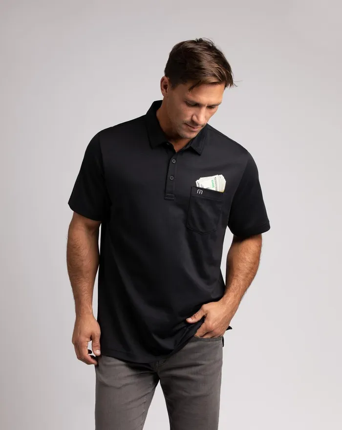 Men Polos TravisMathew CASINO STRUT POLO Black