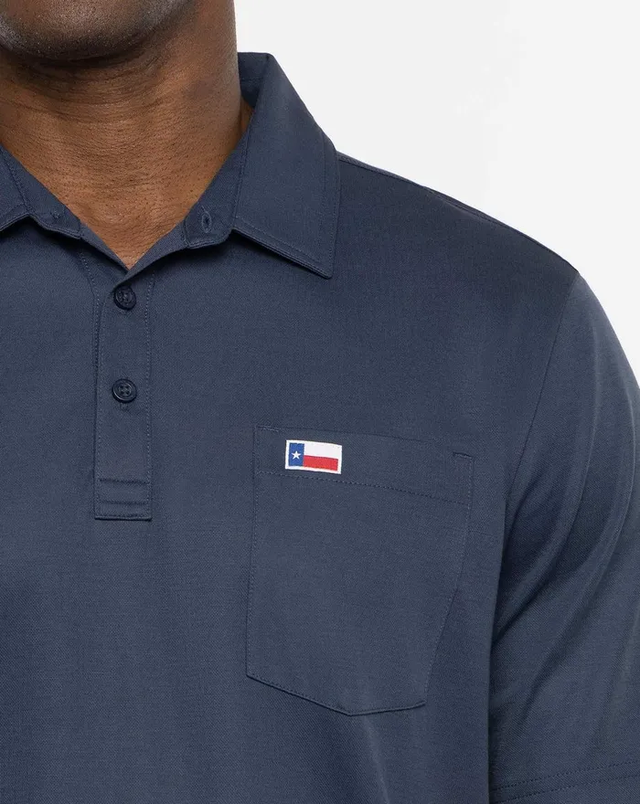 Men Polos TravisMathew CITY LIMITS POLO Mood Indigo