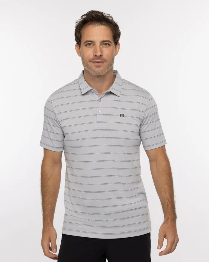 Men Polos TravisMathew COLIMA POLO Heather Light Grey