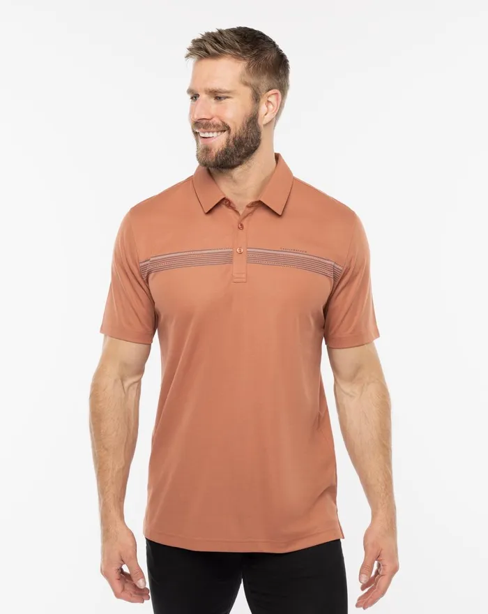 Men Polos TravisMathew DRY DOCK POLO Copper