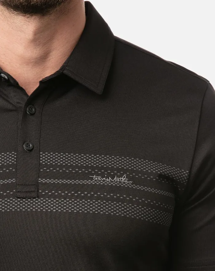 Men Polos TravisMathew FACE THE MUSIC POLO Black