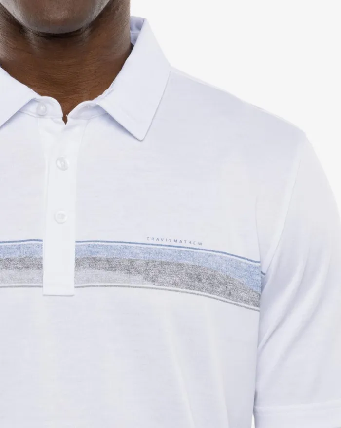 Men Polos TravisMathew FLOATING HOTEL POLO White