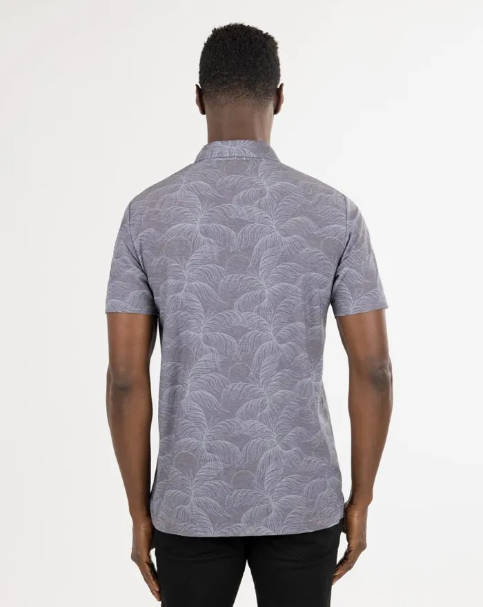 Men Polos TravisMathew FOUR LAKES POLO Heather Dark Grey