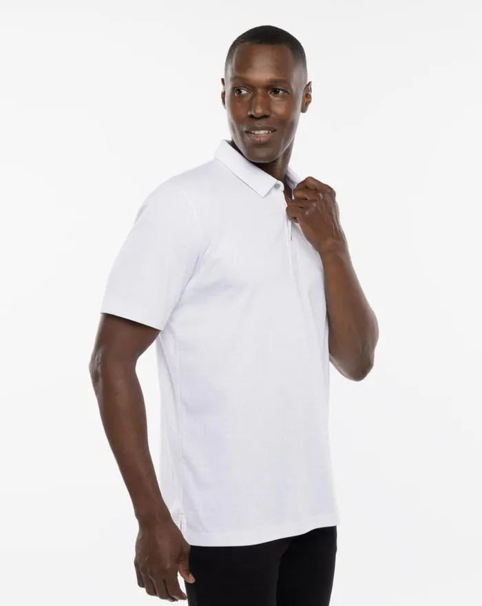 Men Polos TravisMathew FREEZE FRAME POLO White