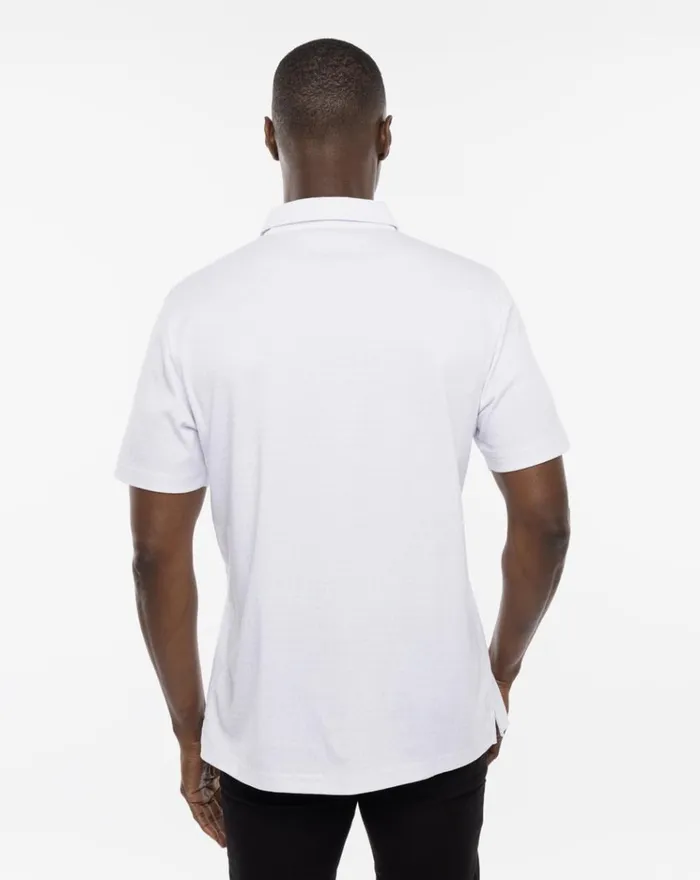 Men Polos TravisMathew FREEZE FRAME POLO White
