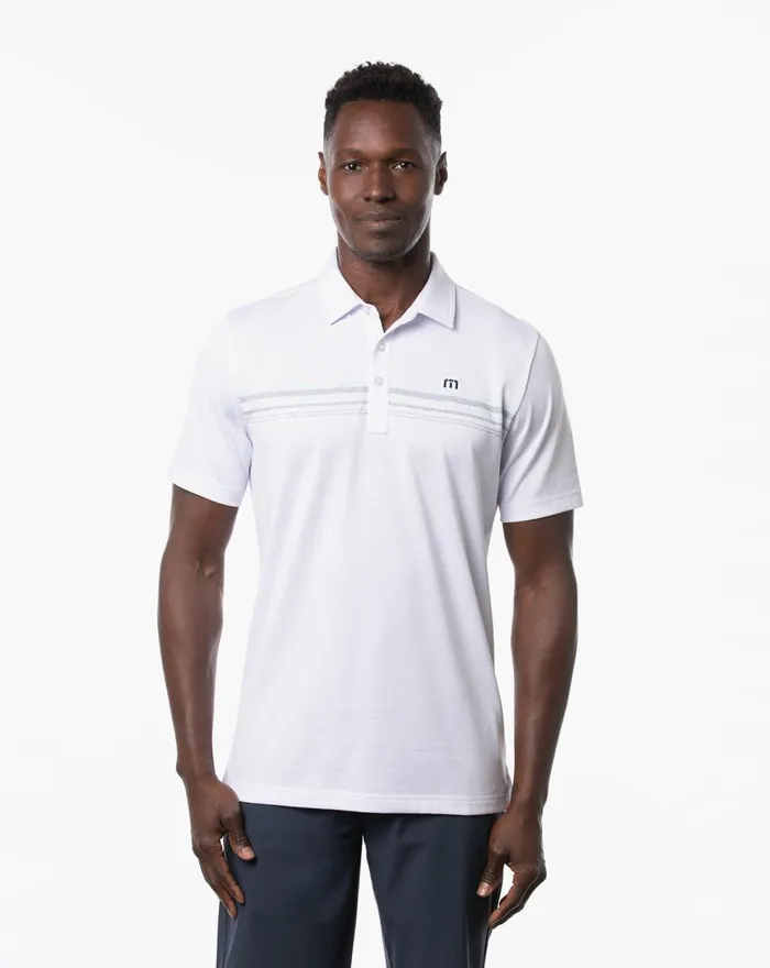 Men Polos TravisMathew GET NAUTI POLO White