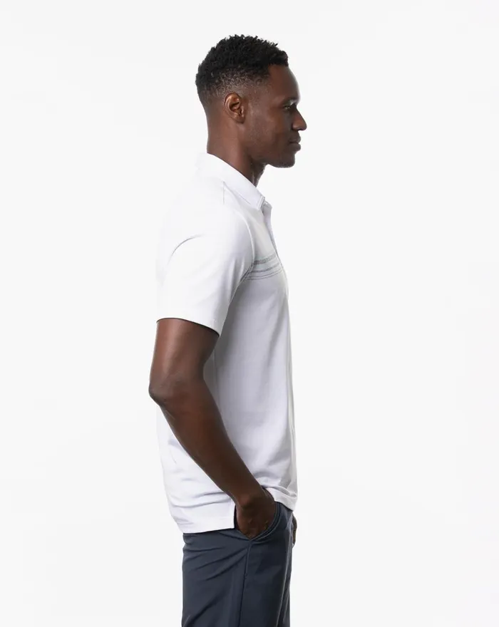 Men Polos TravisMathew GET NAUTI POLO White