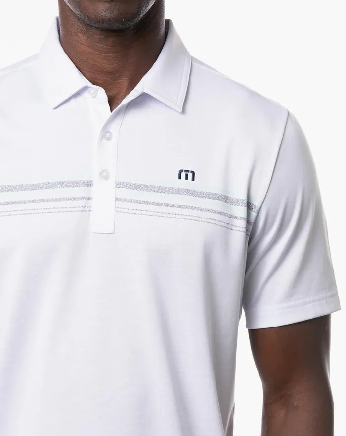 Men Polos TravisMathew GET NAUTI POLO White