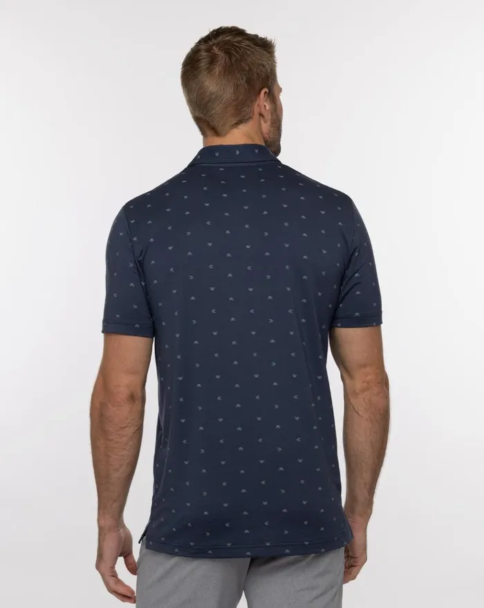Men Polos TravisMathew GOLF CLAP POLO Blue Nights