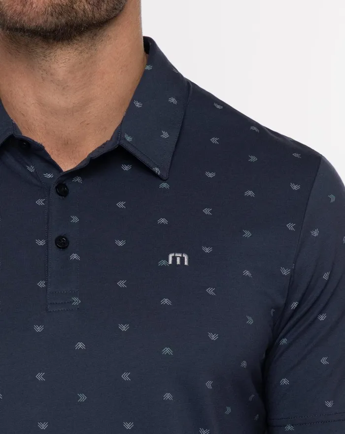 Men Polos TravisMathew GOLF CLAP POLO Blue Nights