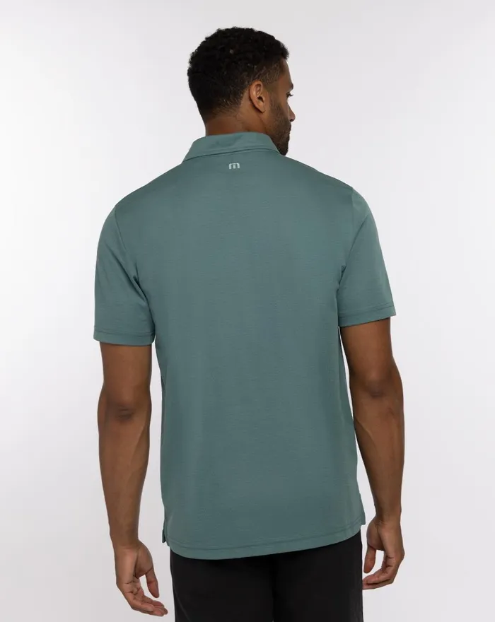 Men Polos TravisMathew GROGGY POLO Silver Pine