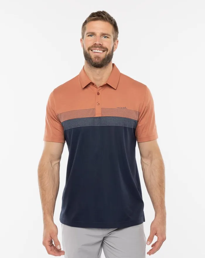 Men Polos TravisMathew GUEST SERVICES POLO Copper