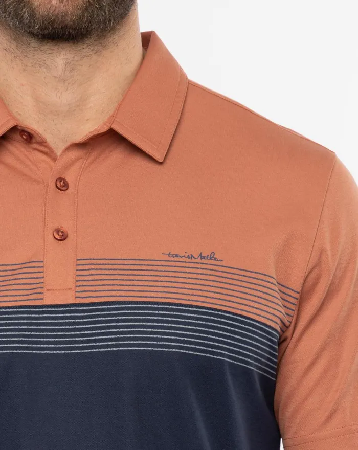 Men Polos TravisMathew GUEST SERVICES POLO Copper