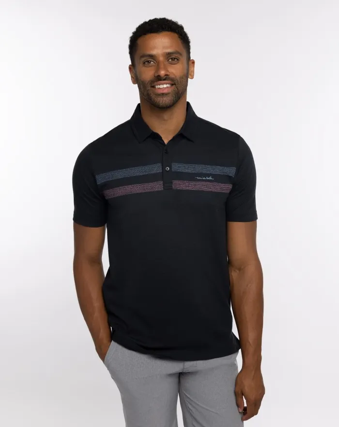 Men Polos TravisMathew GUIDED TOUR POLO Black