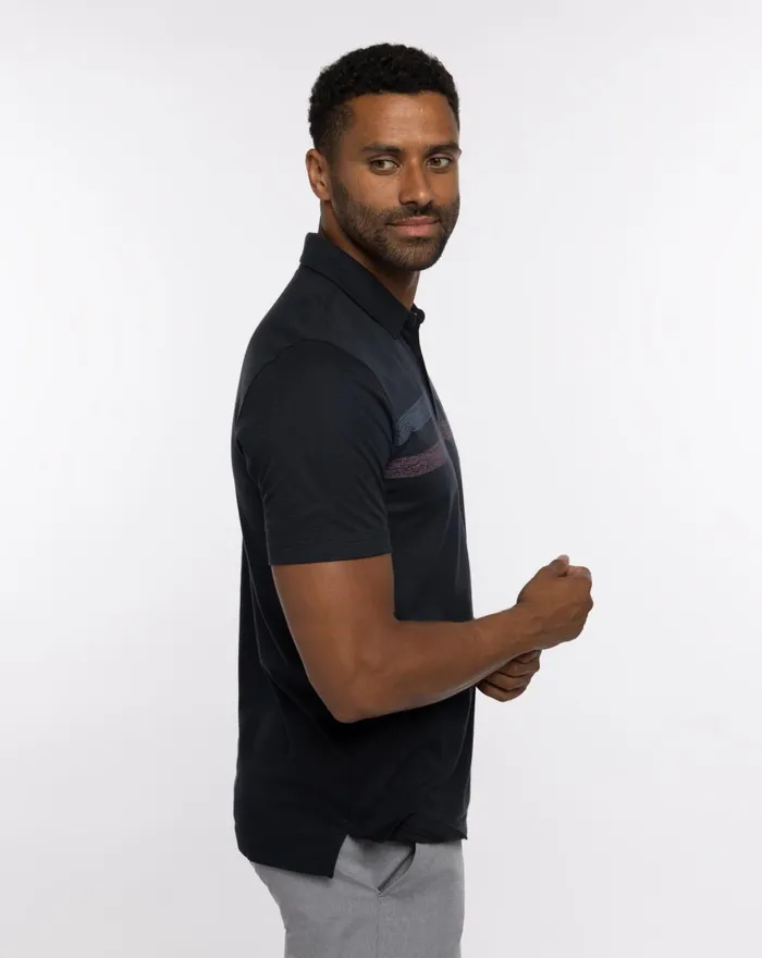 Men Polos TravisMathew GUIDED TOUR POLO Black