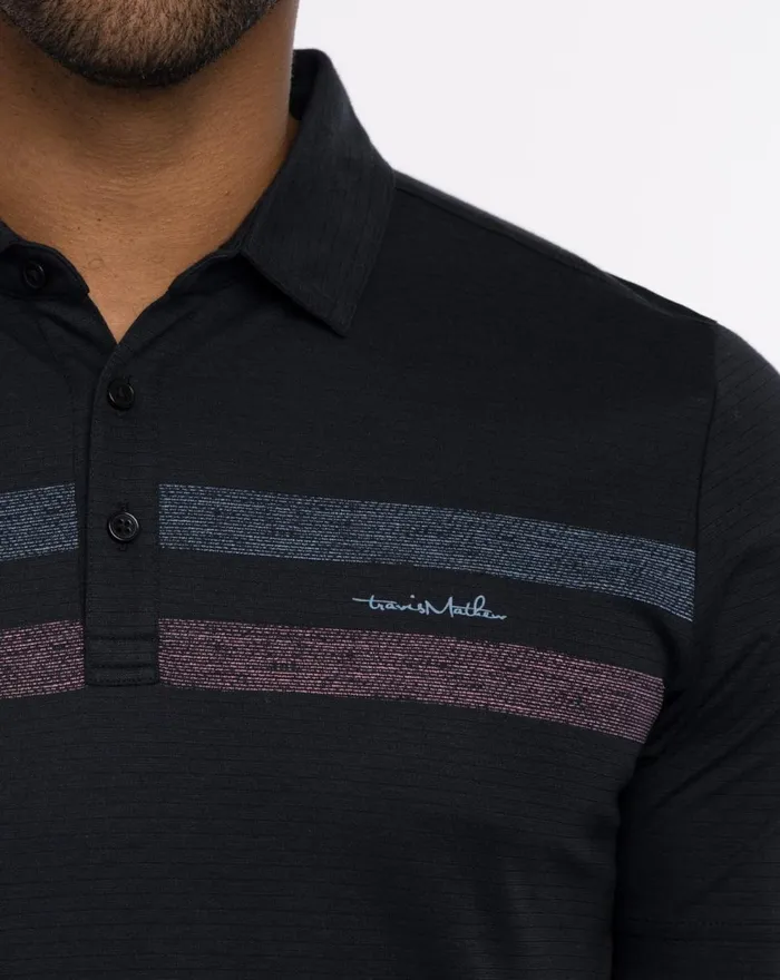 Men Polos TravisMathew GUIDED TOUR POLO Black