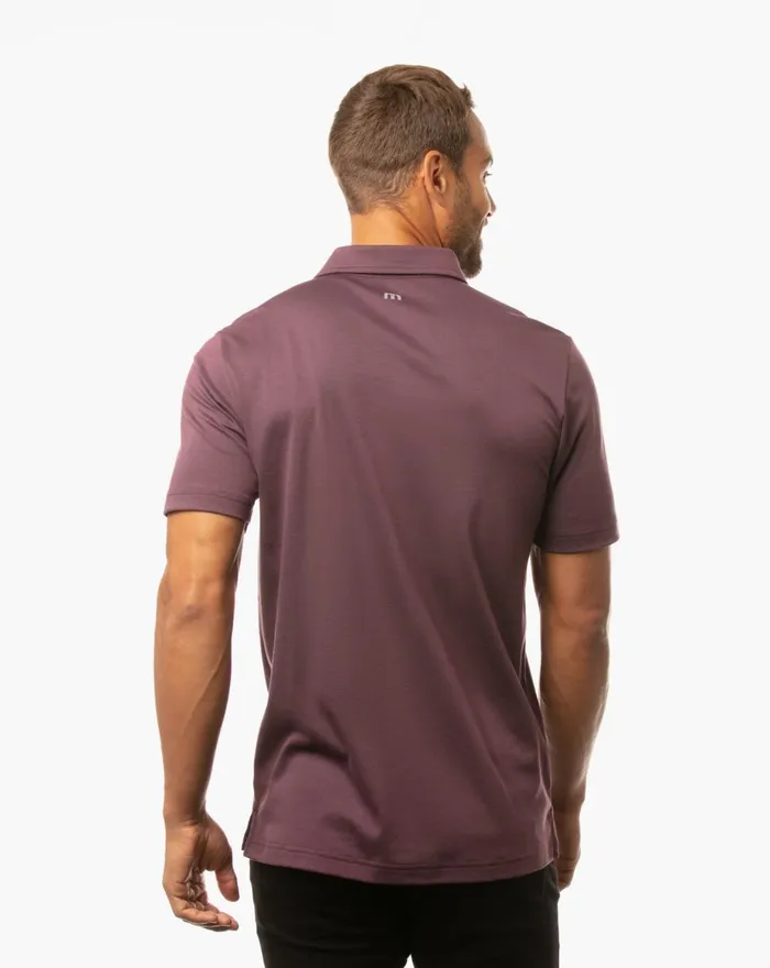 Men Polos TravisMathew HANGOVER CURE POLO Mauve Wineblue Nights