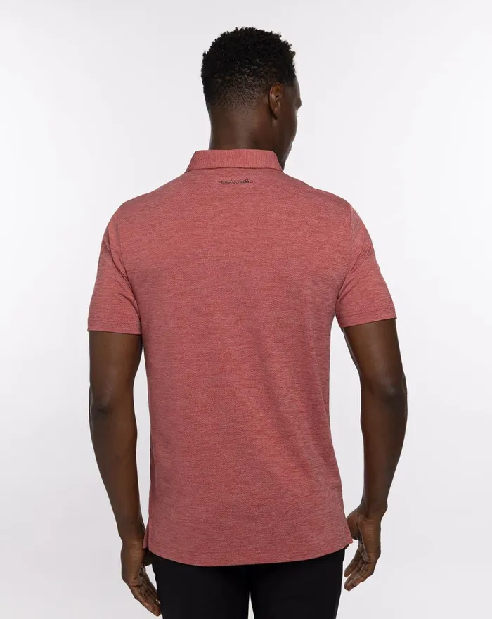 Men Polos TravisMathew HEATER GRAND PRIZE POLO Heather Scooter