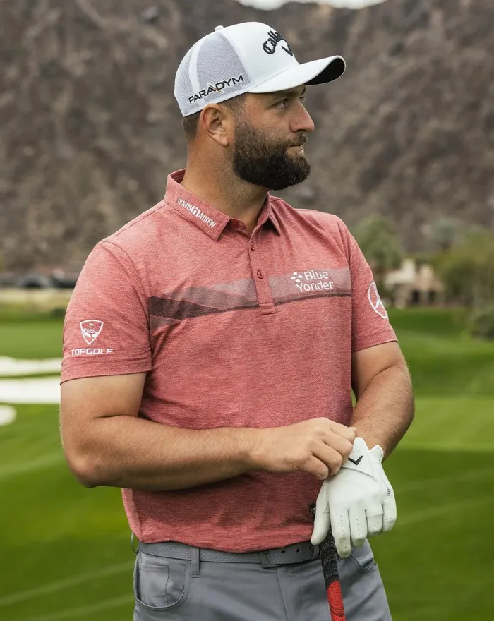 Men Polos TravisMathew HEATER GRAND PRIZE POLO Heather Scooter