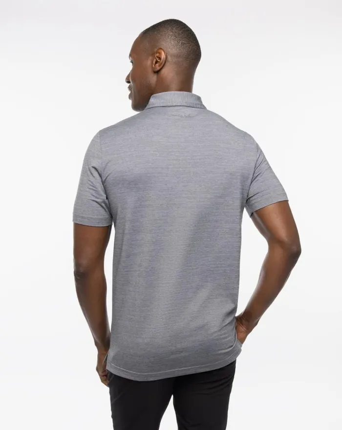 Men Polos TravisMathew HEATER TOUR LOGO POLO Sleetquiet Shade