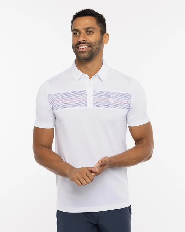 Men Polos TravisMathew IN A MEETING POLO White